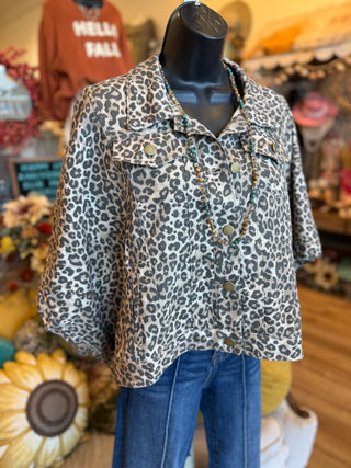 Leopard Cape Jacket