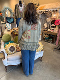 Ruffle Patchwork Jacket
