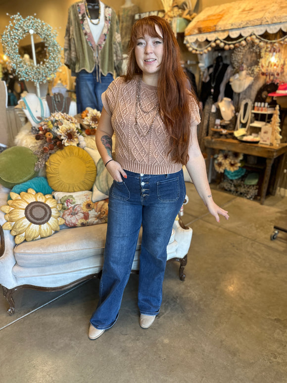 Mocha Mousse Sleeveless Sweater