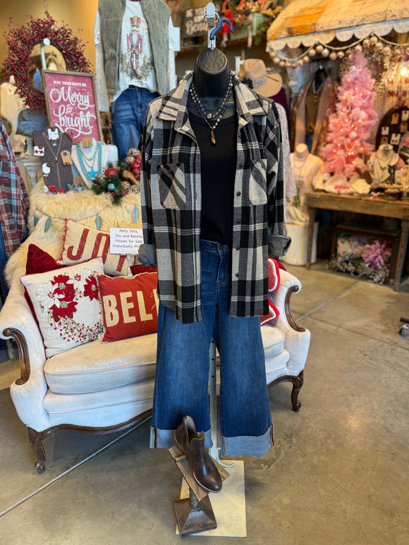 Black and Tan Plaid Flannel