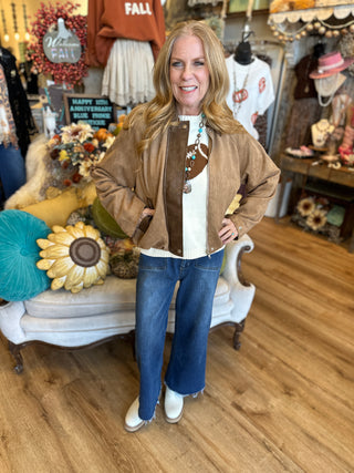 Mocha Bomber Jacket