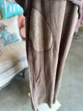 Double Gauze Overall in Brown