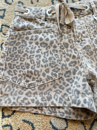 Risen Relaxed Leopard Print Shorts
