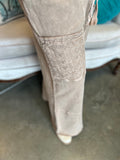 Taupe Eyelet Pant