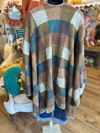 Mocha Plaid Cape