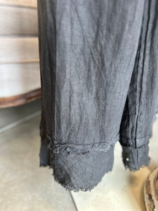 Linen Trousers in Beige, Black, Blue Jeans, Duck Green and Khaki