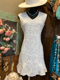 White Lace Mini Dress