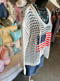 Flag Open Knit Sweater
