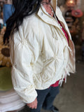 Cream or Teal Puffer Jacket