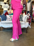 Hot Pink Lace Pant