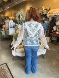 Beige Lace Hoodie