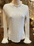 Ivory or Mocha Printed Thermal Top