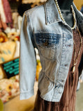 Denim Peplum Jacket