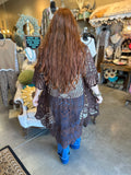 Natural or Brown High Low Crochet Duster