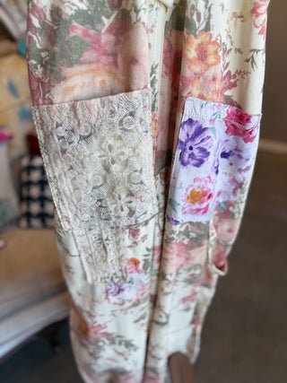 Cream Floral Overall by Pol