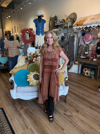 Terracotta Maxi Top