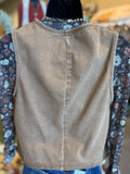 Brown Fitted Vest