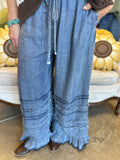 Ruffled Tencil Pant