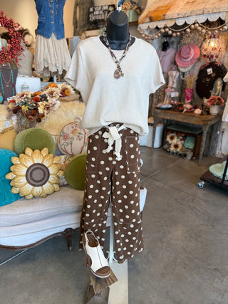 Mocha Mousse Polka Dot Pant