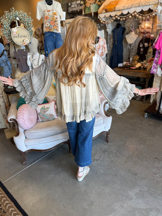 Latte Ruffle Blouse