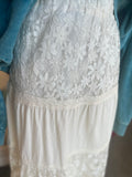 Ivory Lace Tiered Skirt