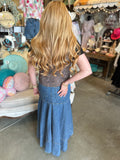 High Low Denim Skirt