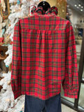 Tartan Christmas Plaid Blouse