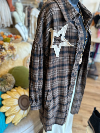 Star Plaid Tunic/Dress