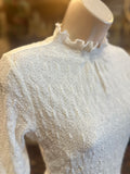 Lettuce Edge Lace Top in Ivory or Rose