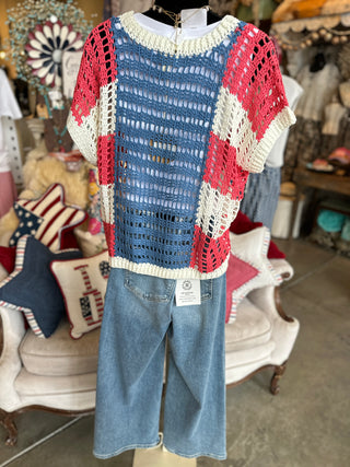 Knit Star and Stripe Sweater