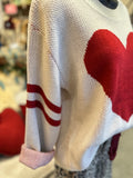 Ivory Heart Sweater