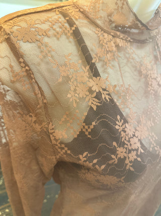 Copper Lace Top