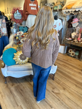 Olive or Tan Quilted Jacket