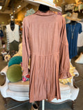 Camel Tiered Dress