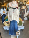 Ecru Eyelet Lace Pullover