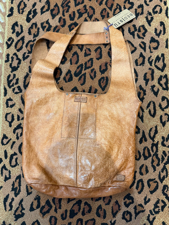 Bedstu Ariel Bag in Tan Tooled