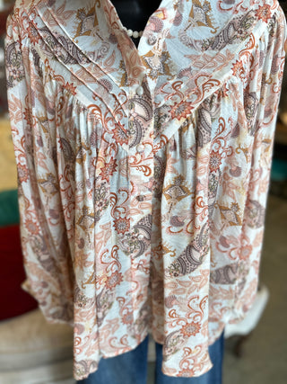Rustic Rose Blouse