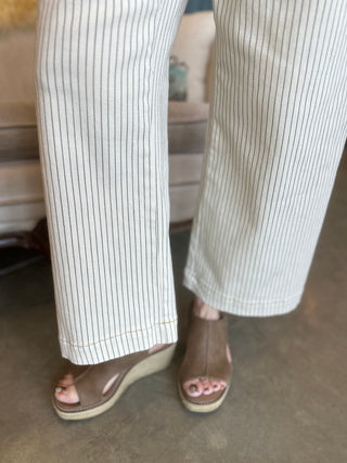 Striped Off White Pants