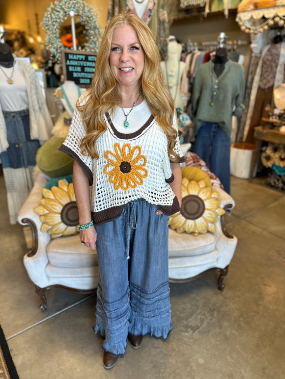 Ruffled Tencil Pant