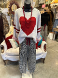 Ivory Heart Sweater