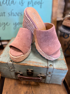 Corkys Solstice Wedge in Blush or Cognac