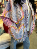 Pink Purple Butterfly Patch Jacket