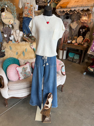 Dry Herb or Vanilla Cap Sleeve Sweater