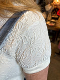 Ivory Floral Patterned Top