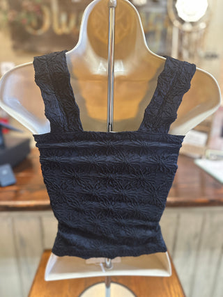 Floral Jacquard Tank Top in Coffee, Ivory, Oatmeal, Jade, Black and Red