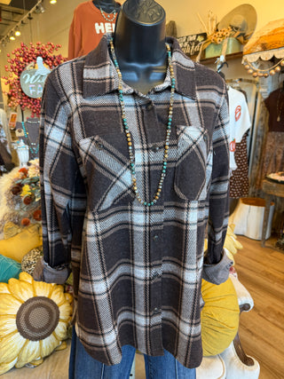 Brown Plaid Flannel