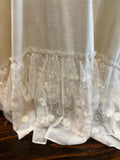 Lace Layer Shirt Extender in Beige or Black