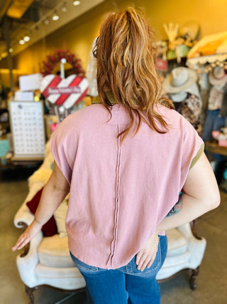 Sugar Magnolia Contrasting Top