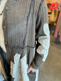 Vintage Black Mixed Daisy Jacket