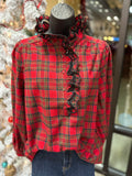 Tartan Christmas Plaid Blouse